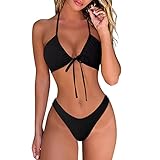 DOULAFASS Damen Bikini Set Sexy Bikini Brazilian Style Niedriger Taille String...