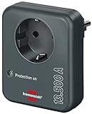 Brennenstuhl Steckdosenadapter mit Überspannungsschutz 13.500 A (Adapter als Blitzschutz...