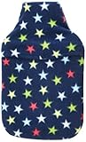 Vagabond Bags Navy Multi Star Wärmflasche mit Bezug, 2 l, 475 g