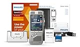 Philips DPM8200 Digitales Diktiergerät, Bedienung per Schiebeschalter, 3D-Mikrofon für...