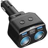 BYGD 12 V/24 V Adapter für Zigarettenanzünder, 2 Steckdosen, Adapter für...