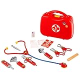Theo Klein 4383 Arztkoffer | 14-teiliger Doktorkoffer mit Stethoskop, Thermometer, Spritze...