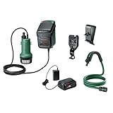 Bosch GardenPump 18V-2000 Tauchpumpe mit Akku und Ladegerät | Für offene...