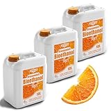 Bioethanol 96,6% 30L | Bio Alkohol Orangeduft 96,6% 3x10L | Bioethanol für...