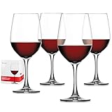 Spiegelau Rotweingläser 580 ml, 4 Stück, Winelovers, 4090177, Bordeaux Gläser aus...