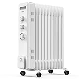 VonHaus Ölradiator mit 11 Rippen, Elektrischer Heizkörper für Homeoffice,...