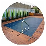 Winter-Schwimmbad-Sicherheitsabdeckungen, blaues Rechteck in kommerzieller Qualität for...