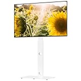 BONTEC TV-Standfuß, Bodenständer für 30-70 Zoll LED/LCD/OLED/Plasma-Fernseher, Weiß -...