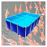 Premium Koi-Teich & Schildkrötenbecken, 200 x 100 x 70 cm, PVC-Canvas-Pool mit...