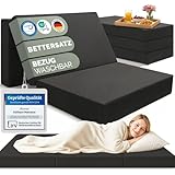 Blumtal Klappmatratze 120x200 cm - 3teilige Gästematratze klappbar extra dick...