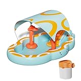 Kinderschwimmbecken, aufblasbares Schwimmbecken mit Sonnenschirm, Planschbecken und...