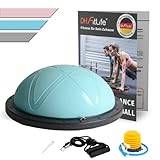 DH FitLife Balance Ball, Yoga Gleichgewichtstrainer Φ60*22cm bis 200 KG belastbar, halber...