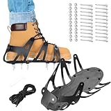 Aerator Schuhe Für Rasen, Belüftungsschuhe Mit Verstellbaren Riemen Und Spikes,...