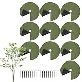 Baumringe Landschaftsbau – Pflanzen-Mulchringabdeckung mit Bodennägeln – Wurzelsperre...