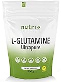 L-Glutamin Pulver 500g Vegan - Neutral & hochdosiert Ultrapure ohne Zusatzstoffe - 99,95%...