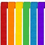 Vsosfiza 6er Set Krepppapier Rainbow kreppbänder Regenbogen Party...