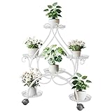 unho Blumenständer Metall, Blumenregal Pflanzenregal Blumenständer Wohnzimmer...
