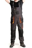 ART.MAS Latzhose Arbeitshose Graphit 270G/M2 Klassisch Handwerker Gärtner...