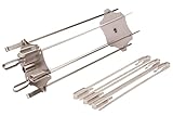 BBQNovation Edelstahl Rotisserie Spieß Set – Spieß-Rondell anex Gyros Scheiben für...