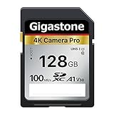 Gigastone 4K Kamera Pro 128GB SDXC Speicherkarte mit bis zu 100 MB/Sek. für...