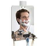 Rasierspiegel,Spiegel für die Dusche, Anti Beschlag Rasieren Spiegel für Badezimmer Mit...