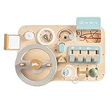 Youuys Busy Board Kinder Lenkrad Montessori Spielzeug Holzspielzeug für Baby...