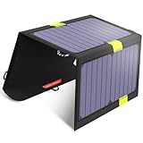 X-DRAGON Solar Ladegerät 20W 2-Port USB Faltbar SunPwer Solar Panel Handy Ladegerät für...