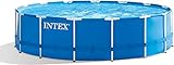 Intex Metal Frame Pool Set - Aufstellpool, Blau, Ø 457 x 122 cm - Zubehör...