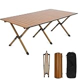 Klappbarer Campingtisch, tragbares aufrollbares Design mit 100 kg Kapazität, perfekt für...
