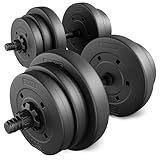 TREX SPORT Hanteln Set | Kurzhanteln 2er Set | 20kg 40kg Hantel Dumbbell Set -...