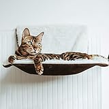 CanadianCat Company | Liegemulde für Heizkörper | Langhaarplüsch/Velours | 46...
