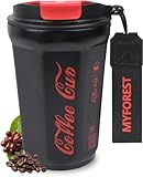 MYFOREST Kaffeebecher to go Thermobecher Edelsthal - Auslaufsicher Kaffeebecher...