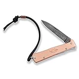 Otter MERCATOR Messer Kupfer mit Lederband 10-626 LB Klinge rostfrei