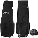 Golf Reisetasche mit Rädern, Große Kapazität Golfschlägertasche, Golf Trolley mit...