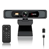 Angetube 4K Weitwinkel Webcam - 2022 HD 8MP Sensor Webkamera mit Mikrofon and Multi Remote...