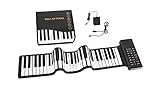 McGrey RA-61 Rollpiano - Faltbares Klavier zusammenrollbar für Transport - Li-Ionen Akku...