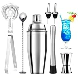 talifoca Cocktail Shaker Set, 8 Stück Edelstahl Cocktail Mix Set, 750 ML cocktail set,...