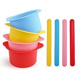 4 x Silikon-Wachswärmer, Silikonwachs-Topf, verwendet zur Haarentfernung oder...