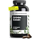 Grüntee Extrakt – 180 Kapseln – 1998 mg Grüner Tee Extrakt pro Tagesdosis – mit...