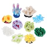 CORHAD 10 Stück Teiliges Künstliches Korallen Hochwertigem Resin Ungiftig und...