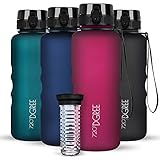 720°DGREE Trinkflasche “uberBottle“ softTouch +Früchtebehälter - 1,5L -...