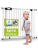 BOMI TÜV & GS Siegel Türschutzgitter Merle 63-251 | Ohne Bohren | 90° Stop |...