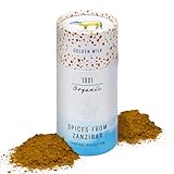 1001 Organic Golden Milk 45 g - Goldene Milch Gewürz aus Sansibar - Gewürzmischung für...