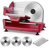 250 Watt Allesschneider Elektrischer Edelstahl - Brotschneidemaschine 3 Klingen -...
