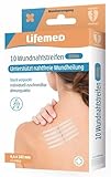 Lifemed Wundnahtstreifen, Wundverschlussstreifen, steril verpackt, 10 Stück (1er Pack)