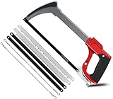 AIRAJ Metallsäge 300mm,Hand-Bügelsäge mit 7 austauschbarer Klinge,Zwei...