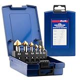 a+s Kegelsenker Set HSS-G mit TiN-Beschichtung – 6-tlg. Senker Set 90° DIN...