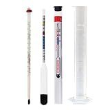 Home Brew Hydrometer, Thermometer und 100 ml Probierglas – Bier- und...