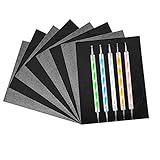 Blatt kohlepapier,100 Pauspapier,Schwarzem Transferpapier,Blätter Carbon Transferpapier...