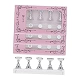 FOMIYES 20 Stücke Aufkleber Ständer Magnetische Display Nagellack Farbe Display...